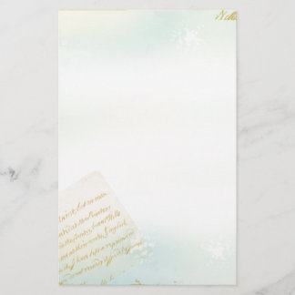 Buchstaben von Paris-Briefpapier im Blau Briefpapier