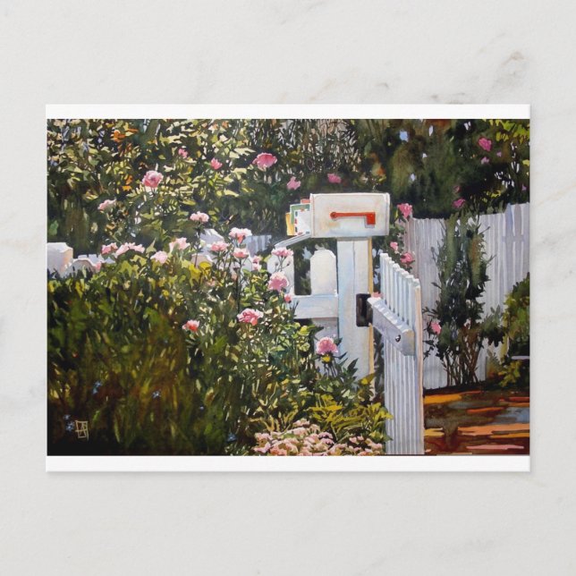 Buchstaben von Zuhause Postkarte (Vorderseite)