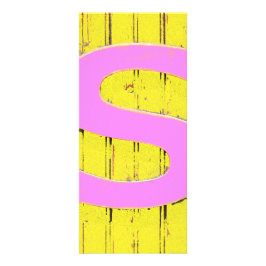 Buchstaben Werbekarte