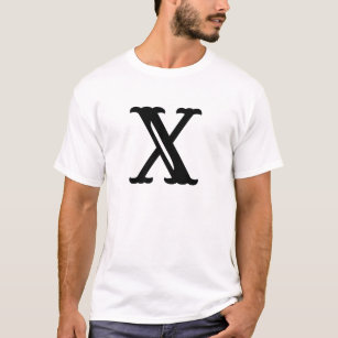 Buchstaben x T-Shirt