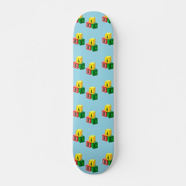 Buchstabenblöcke Skateboard (Vorne)