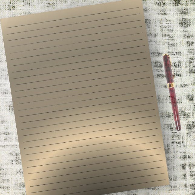 Buchstabengröße 8,5 x 11" Farbe der Bronze Notizblock (Von Creator hochgeladen)