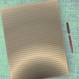 Buchstabengröße 8,5 x 11" Uni Ruled Bronze Color Notizblock