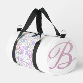 Buchstabenkonfetti "B" Duffle Bag