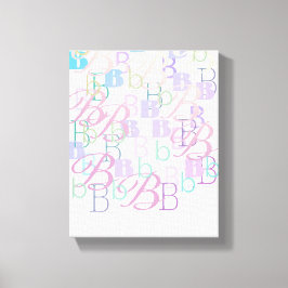Buchstabenkonfetti "B" Leinwanddruck