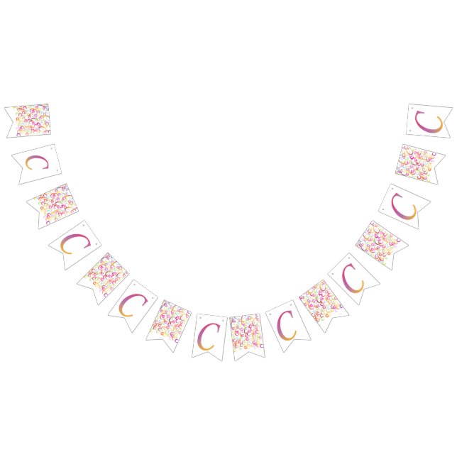 Buchstabenkonfetti "C" Wimpelkette (Alle)