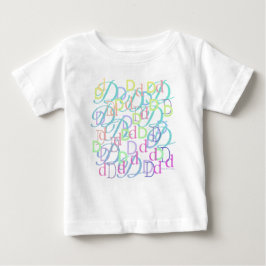 Buchstabenkonfetti "D" Baby T-shirt