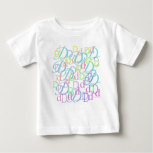 Buchstabenkonfetti "D" Baby T-shirt