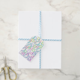 Buchstabenkonfetti "D" Geschenkanhänger