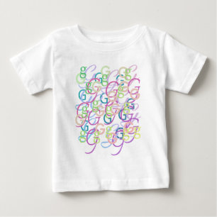 Buchstabenkonfetti "G" Baby T-shirt
