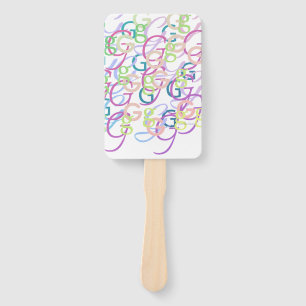 Buchstabenkonfetti "G" Fächer