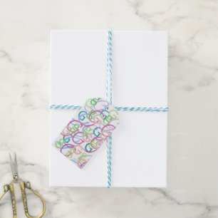 Buchstabenkonfetti "G" Geschenkanhänger
