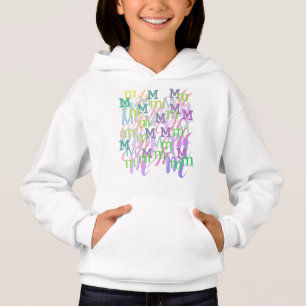 Buchstabenkonfetti "M" Hoodie
