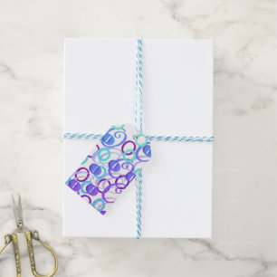 Buchstabenkonfetti "O" Geschenkanhänger
