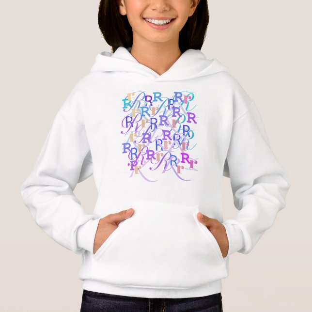 Buchstabenkonfetti "R" Hoodie (Vorderseite)