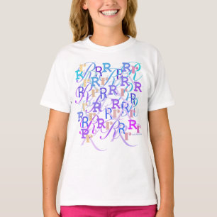 Buchstabenkonfetti "R" T-Shirt
