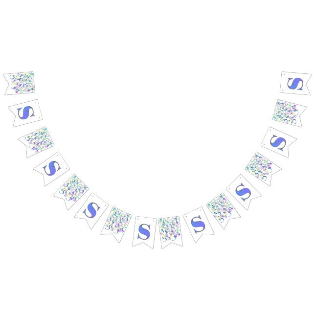 Buchstabenkonfetti "S" Wimpelkette (Alle)