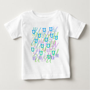 Buchstabenkonfetti "U" Baby T-shirt