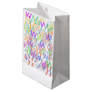 Buchstabenkonfetti "W" Kleine Geschenktüte