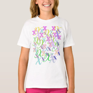 Buchstabenkonfetti "X" T-Shirt