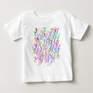 Buchstabenkonfetti "Y" Baby T-shirt