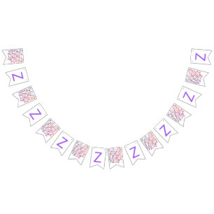 Buchstabenkonfetti "Z" Wimpelkette