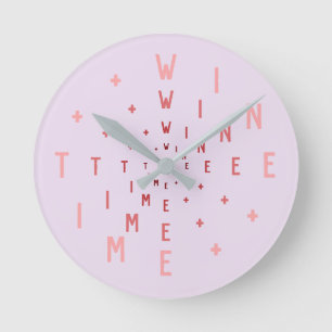 Buchstabennummern Runde Wanduhr