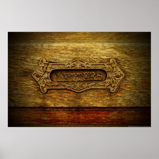 Buchstabenumsatz drucken/Poster Poster (Vorne)