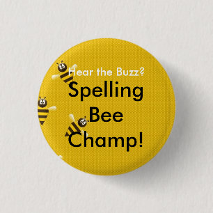 Buchstabierwettbewerb-Champions-Knopf Button