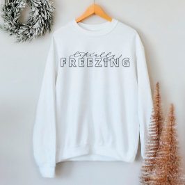 Buchstäblich Freezing Funny Winter Sweatshirt