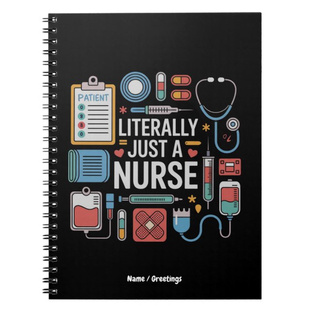 buchstäblich nur ein Krankenpfleger-Geschenk Notizblock (Vorderseite)