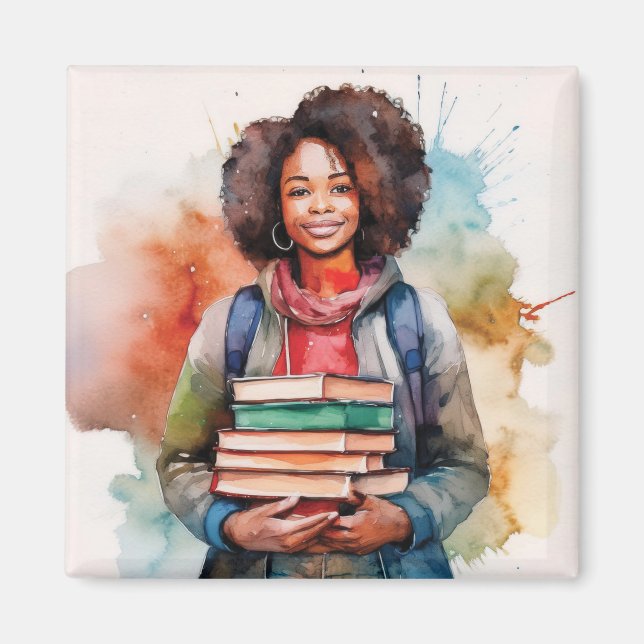 Buchstapel Magnet (Vorne)