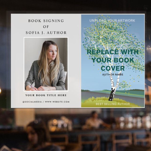 Buchstart Unterschrift für Werbeagenturen Fensteraufkleber (Von Creator hochgeladen)