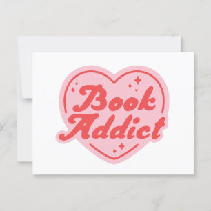 Buchsüchtig Postkarte