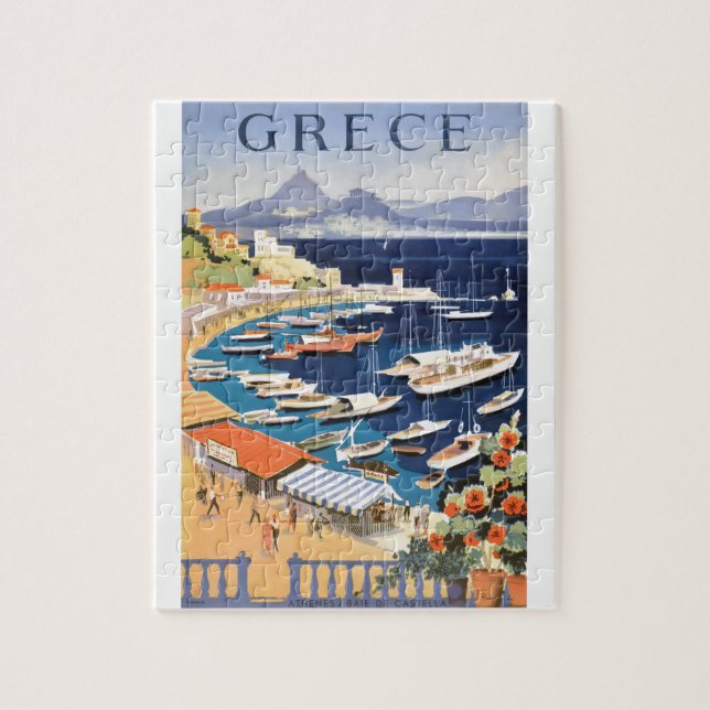 Bucht 1955 Griechenlands Athen des Castella Puzzle (Vertikal)