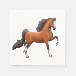Bucht-Amerikaner Saddlebred Pferdeservietten Serviette