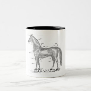 Bucht-Anatomie-Tasse Zweifarbige Tasse