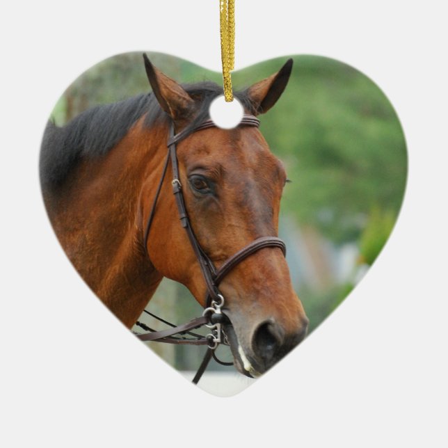 Bucht-arabische Pferdeverzierung Keramikornament (Vorne)