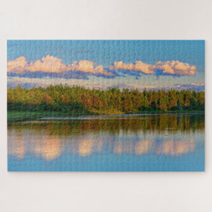 Bucht bei Sonnenuntergang New Brunswick, Kanada Puzzle