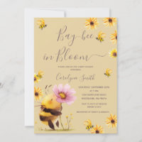 Bucht Biene in Blüte Daisy Blume Baby Dusche