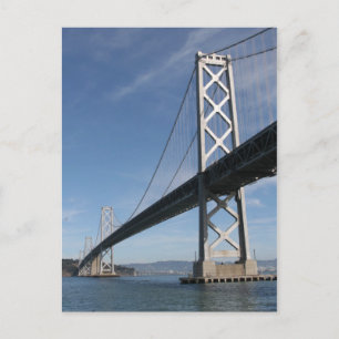 Bucht-Brücke lang Postkarte