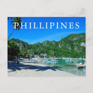 Bucht des El Nido Strandes Postkarte