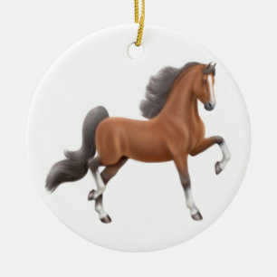 Bucht Gaited Pferdeverzierung Keramik Ornament
