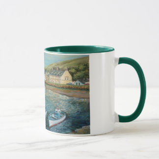 Bucht-Hotel, Cushendun - Ölgemälde durch Tasse