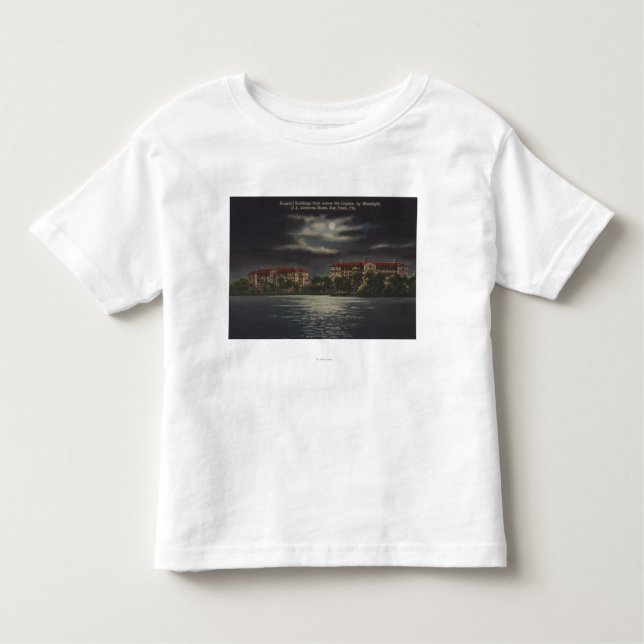 Bucht-Kiefern, Florida - Moonlit Ansicht des Kleinkind T-shirt (Vorderseite)