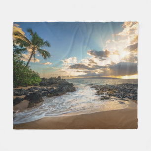 Bucht Makena Strand- Makena Fleecedecke