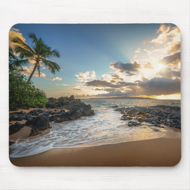Bucht Makena Strand-| Makena Mousepad (Vorne)