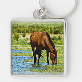 Bucht-Pferd Schlüsselanhänger