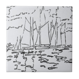 Bucht von Concarneau  Bretagne, Frankreich Fliese