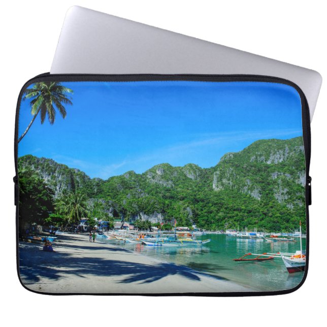 Bucht von El Nido Beach Laptopschutzhülle (Vorderseite)